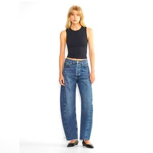 Agolde Luna pieced jean 24 classic blue